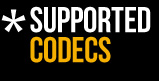 Supported Codecs